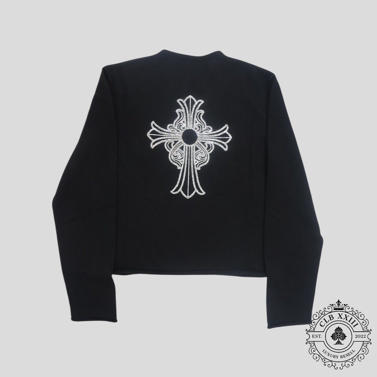 Chrome Hearts Women's Cashmere Crystal Embellished Sweater