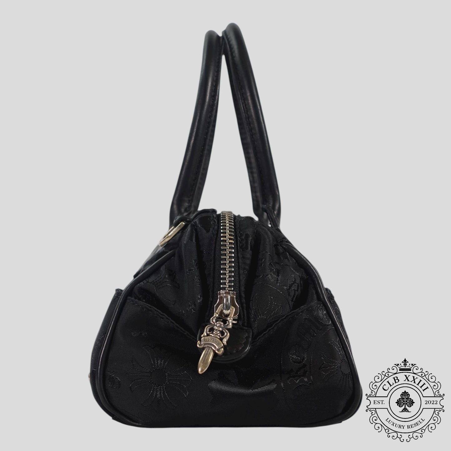 Chrome Hearts Multi Motif Nylon Mini Handbag in Black