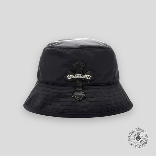 Chrome Hearts Cross Patch Chum Bucket Hat in Black