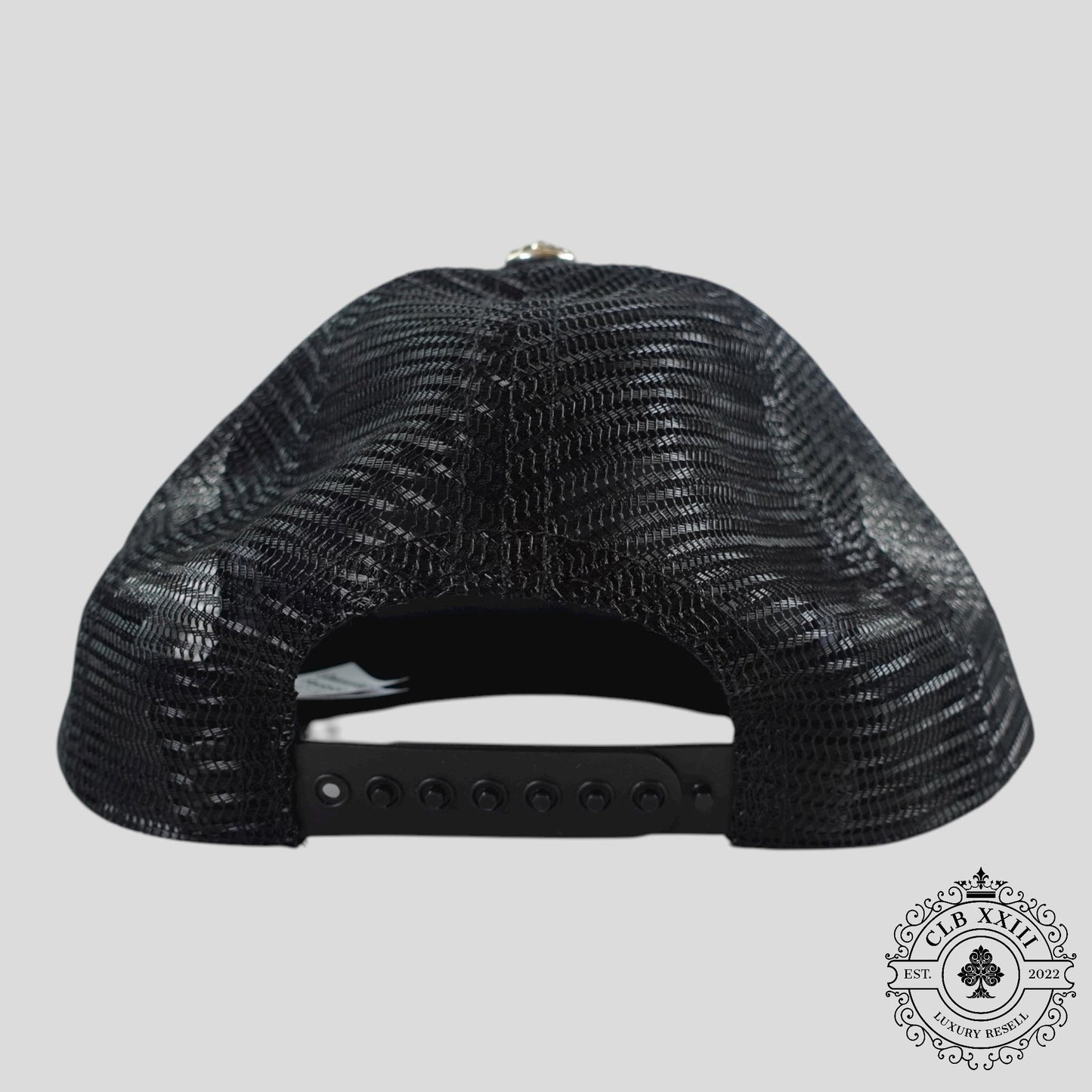 Chrome Hearts Las Vegas CH Patch Trucker Hat in Black