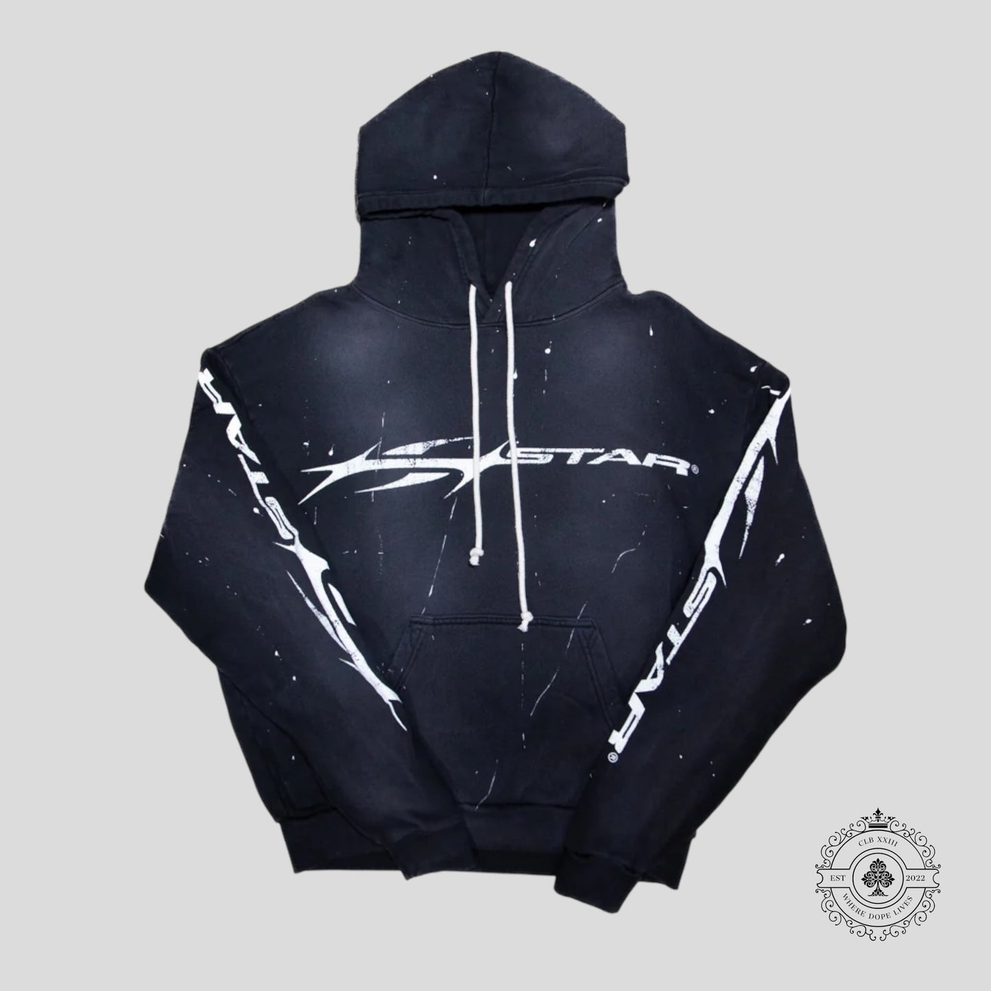 Hellstar Flame Hoodie in Black