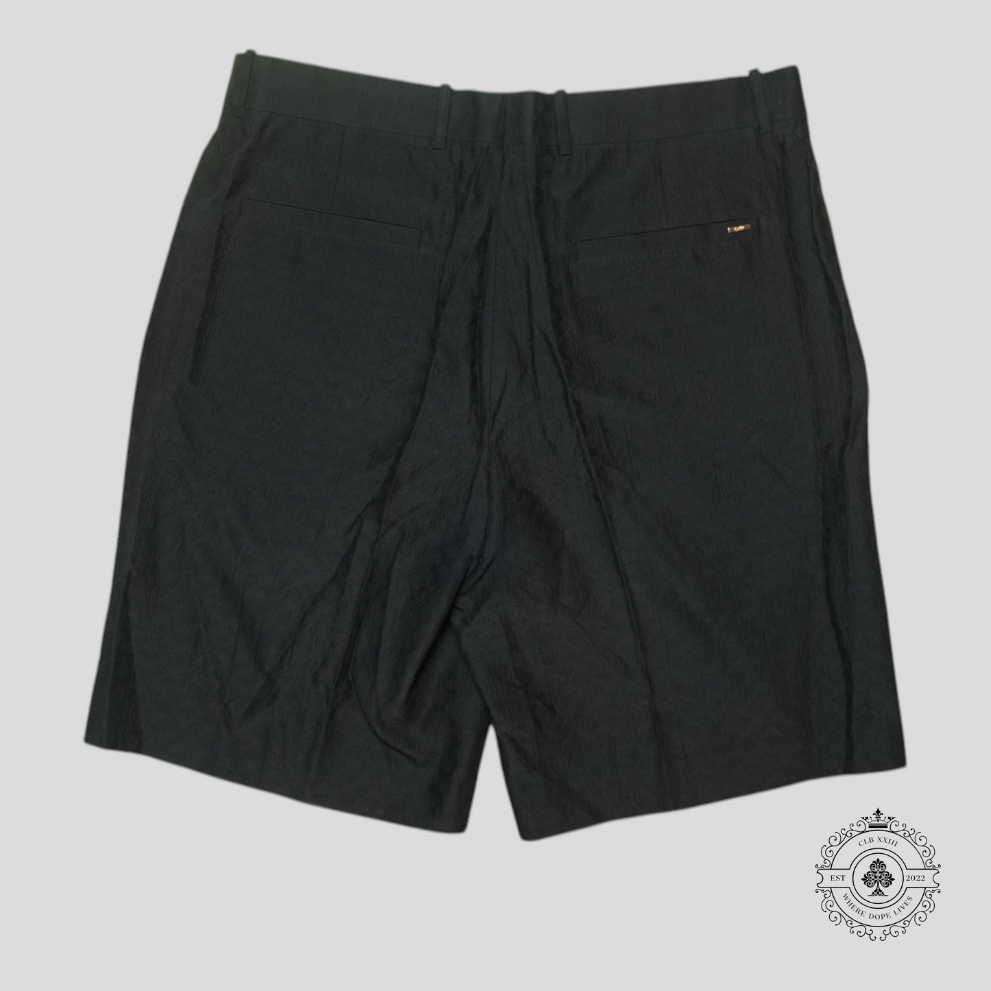 Louis Vuitton Monogram Silk Shorts in Black