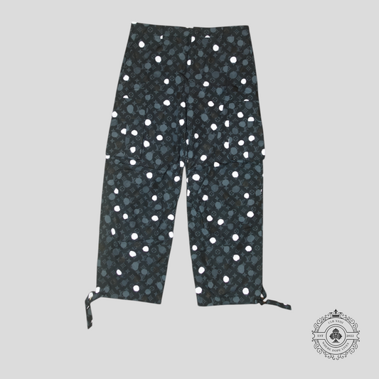 Louis Vuitton x Yayoi Kusama Monogram Painted Dots Cargo Pants in Black
