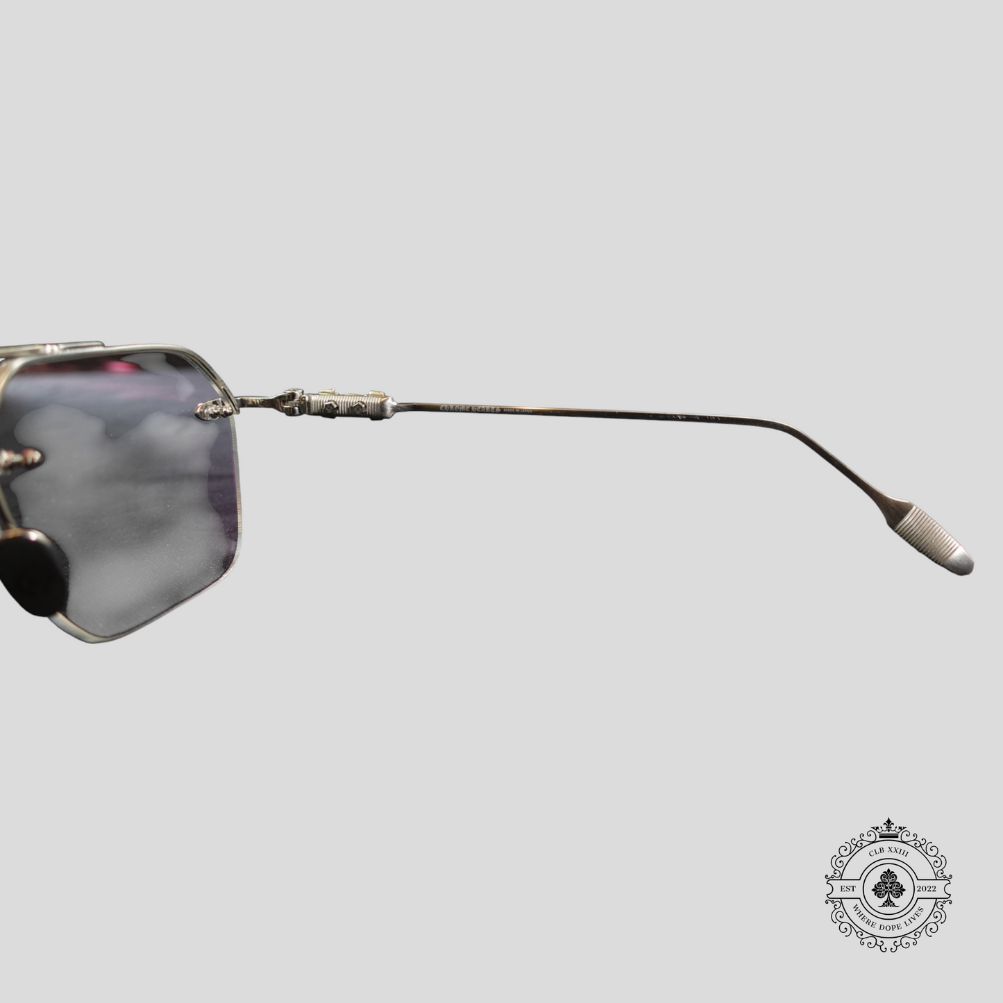 Chrome Hearts Fluid Glasses in Silver