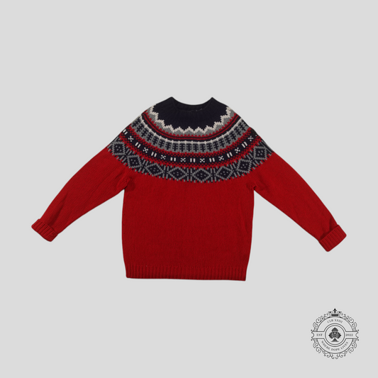Moncler Jacquard Sweater in Red