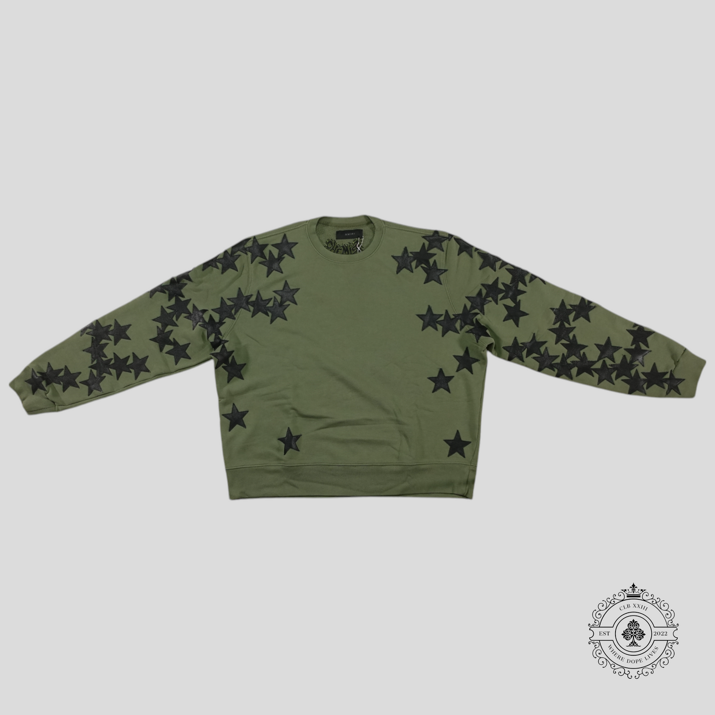 Amiri Chemist Crewneck in Green