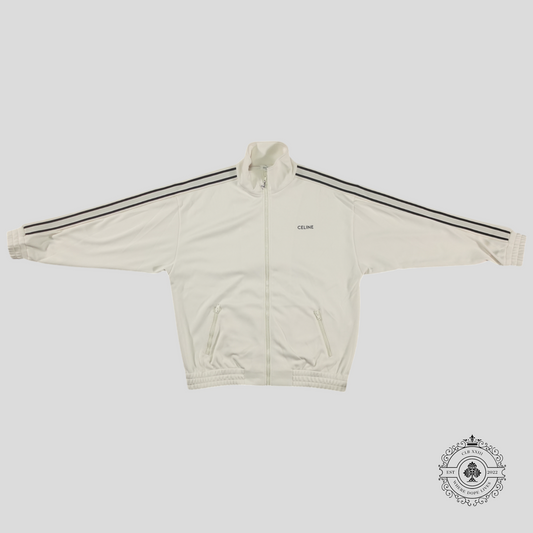 Celine Small Logo Tracksuit in White