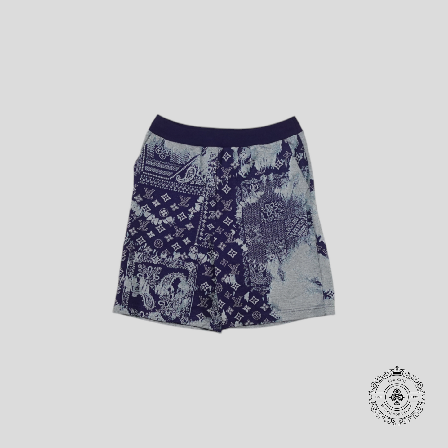 Louis Vuitton Monogram Bandana Shorts in Blue