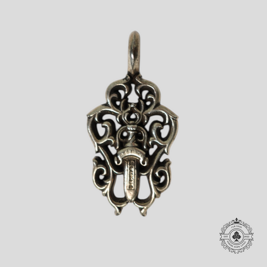 Chrome Hearts Vine Dagger Pendant in Silver