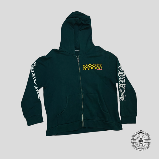 Chrome Hearts Matty Boy Antidote Zip Up Hoodie in Green