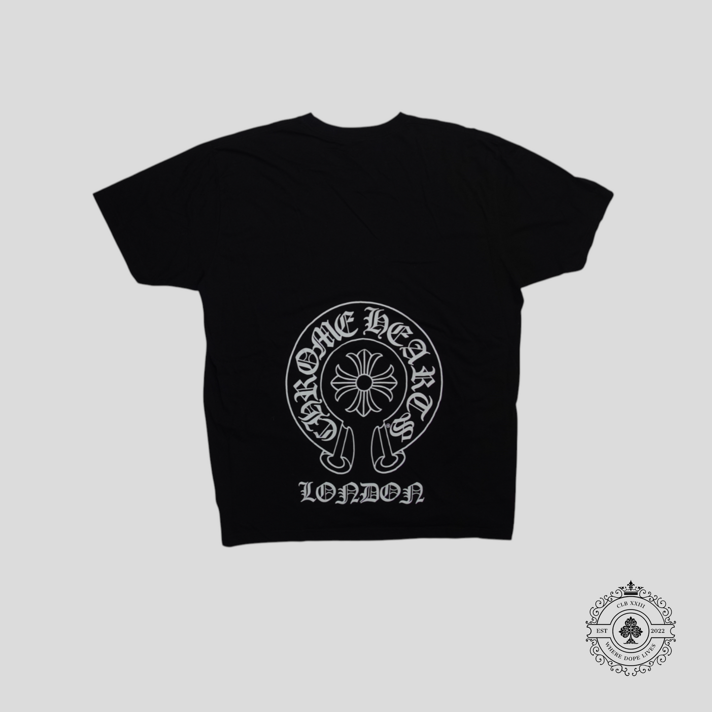 Chrome Hearts London Exclusive Horseshoe Pocket Tee in Black