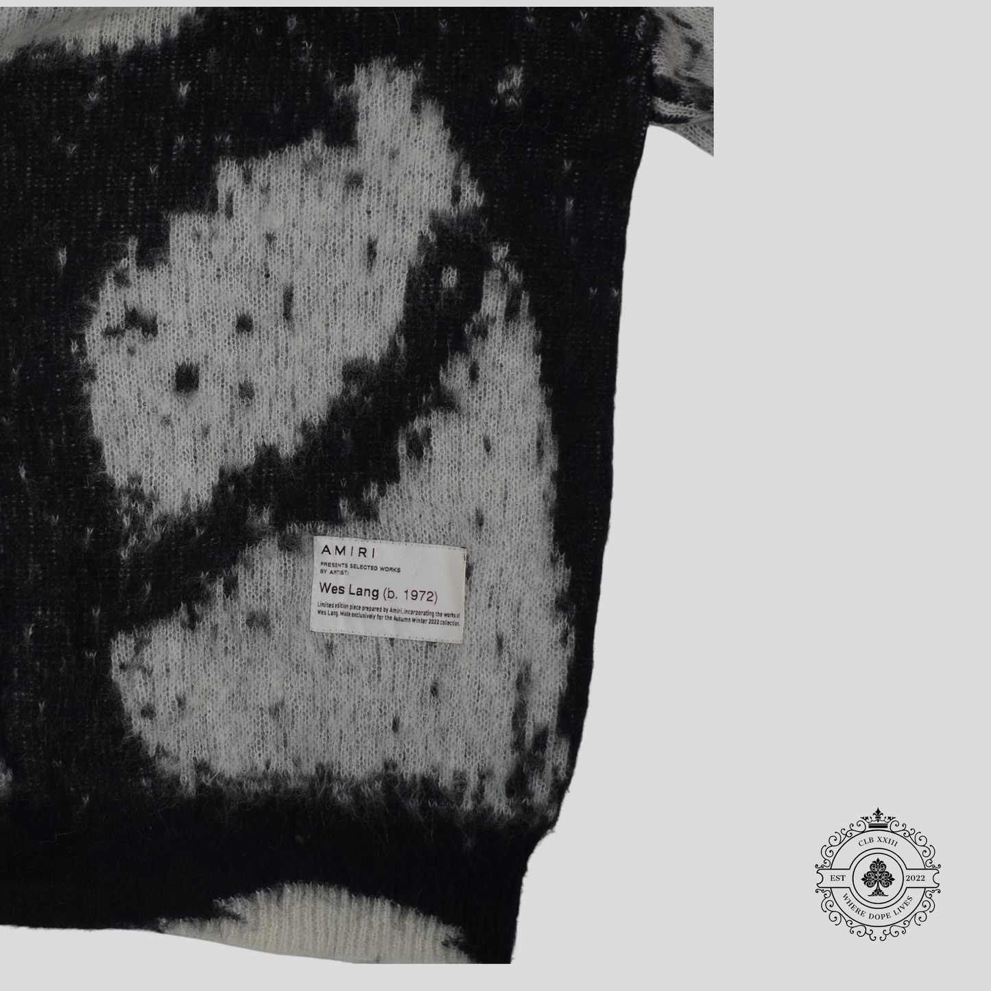 Amiri Wes Lang Reaper Crewneck Sweater