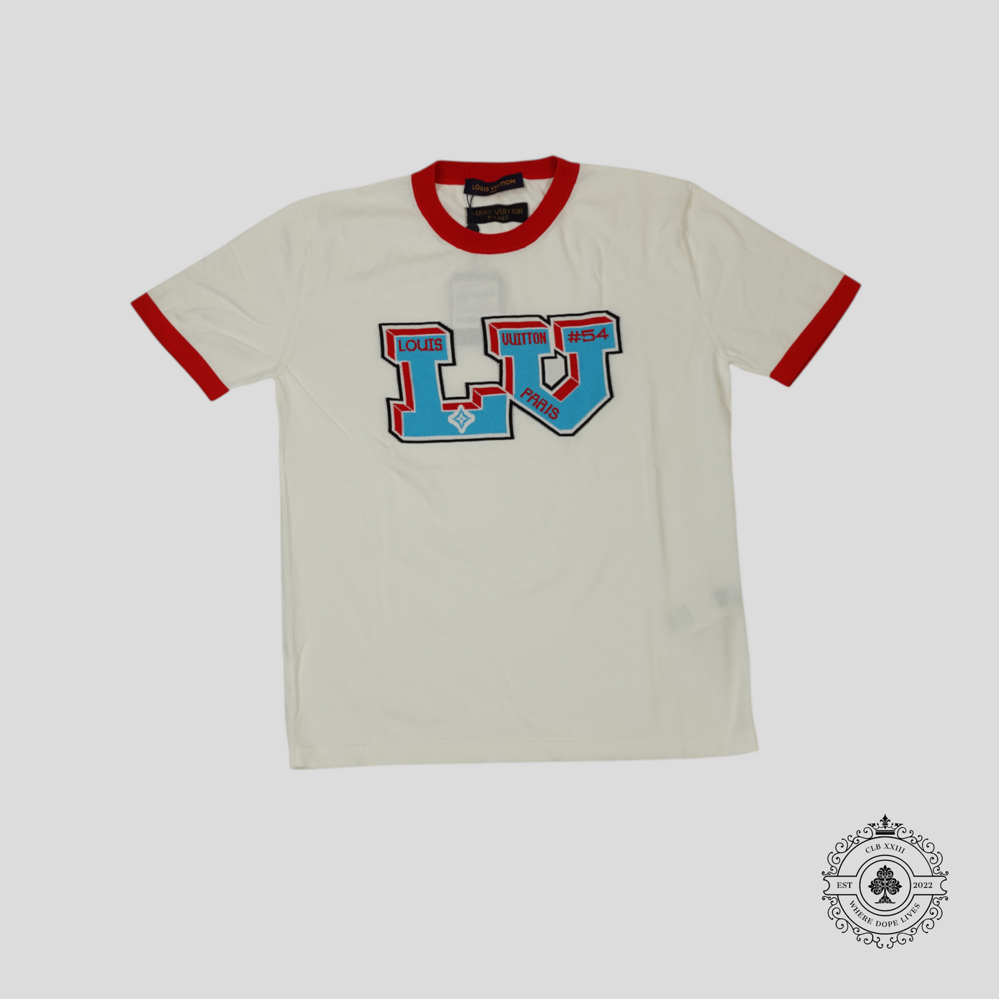 Louis Vuitton Signature LV Knit Tee in White