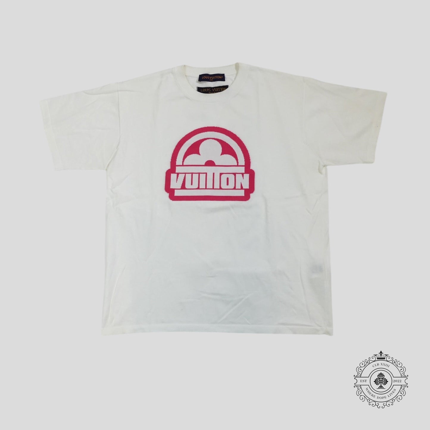 Louis Vuitton Graphic Short Sleeve Crewneck in White