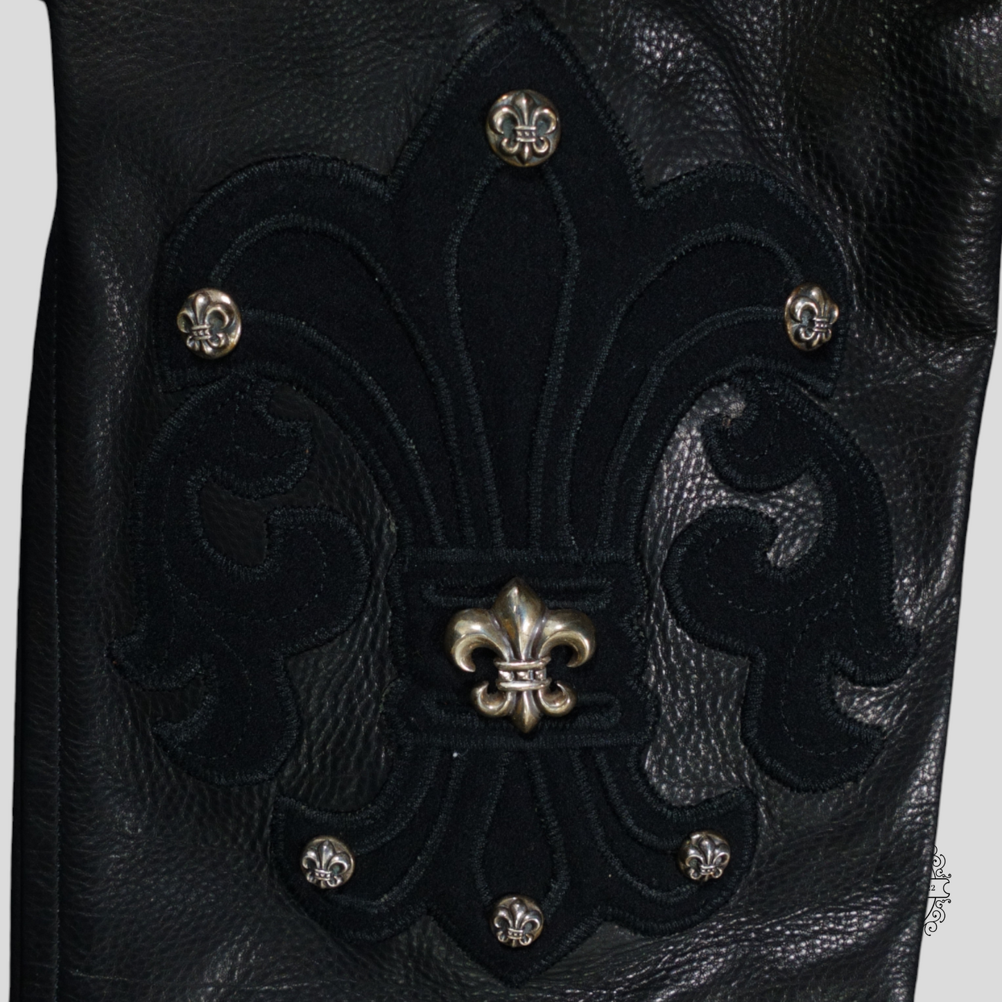 Chrome Hearts Cross Patch Varsity Jacket in Black