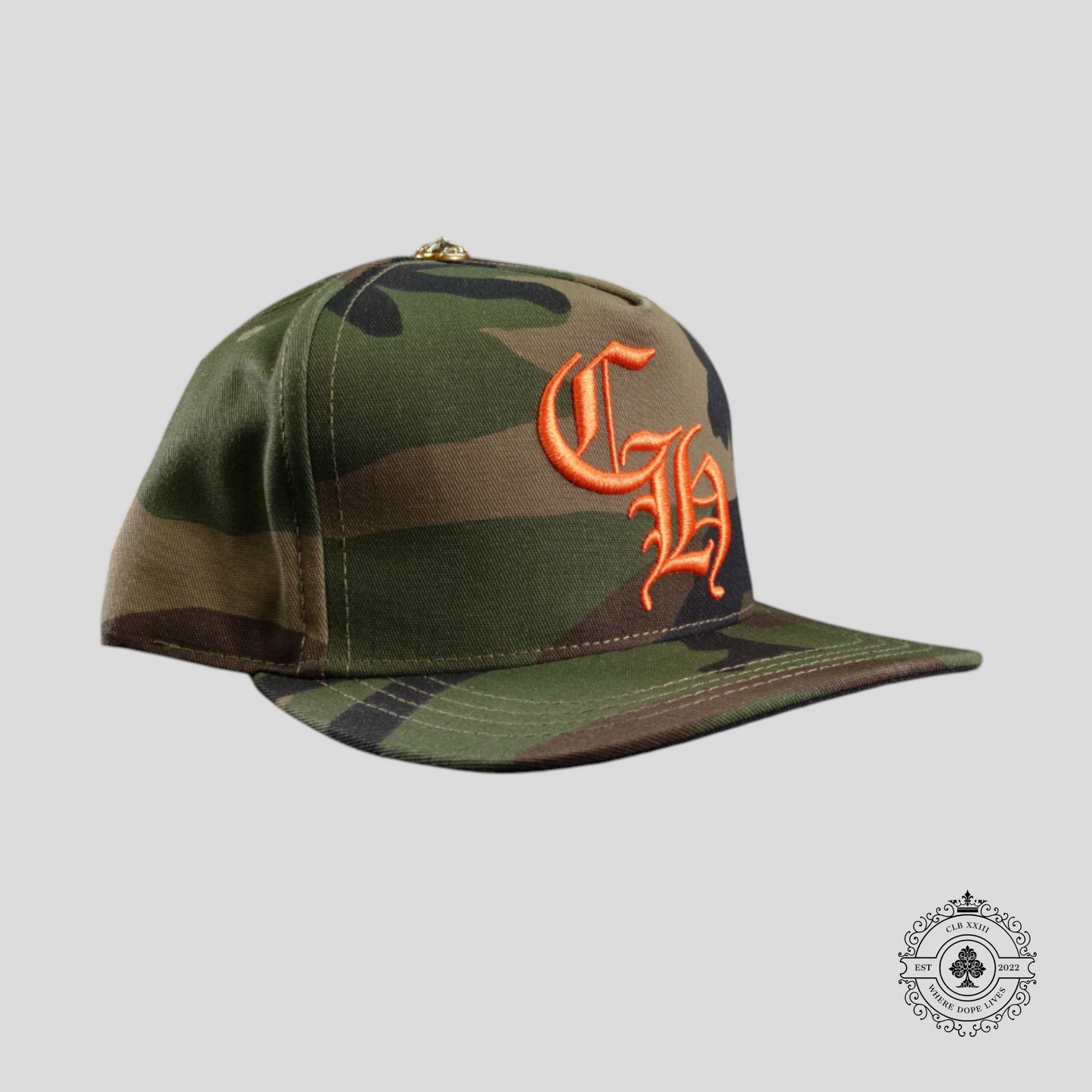 Chrome Hearts CH Embroidered Hat in Camo