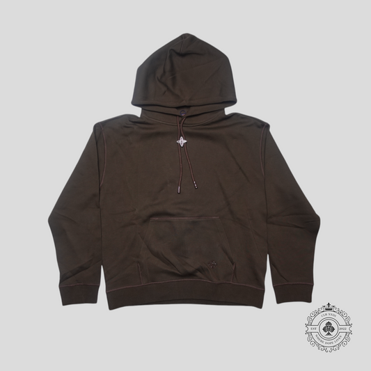 Louis Vuitton Monogram Flower Metal Stopper Hoodie in Brown