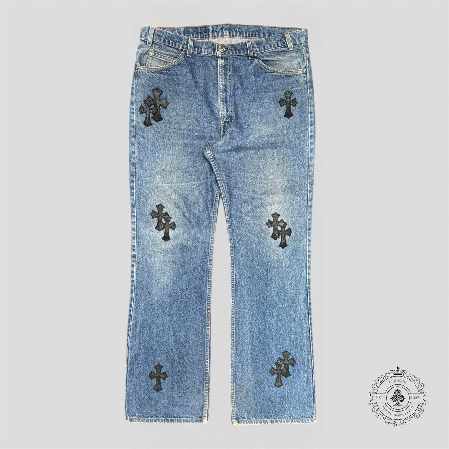 Chrome Hearts Cross Patch Jeans