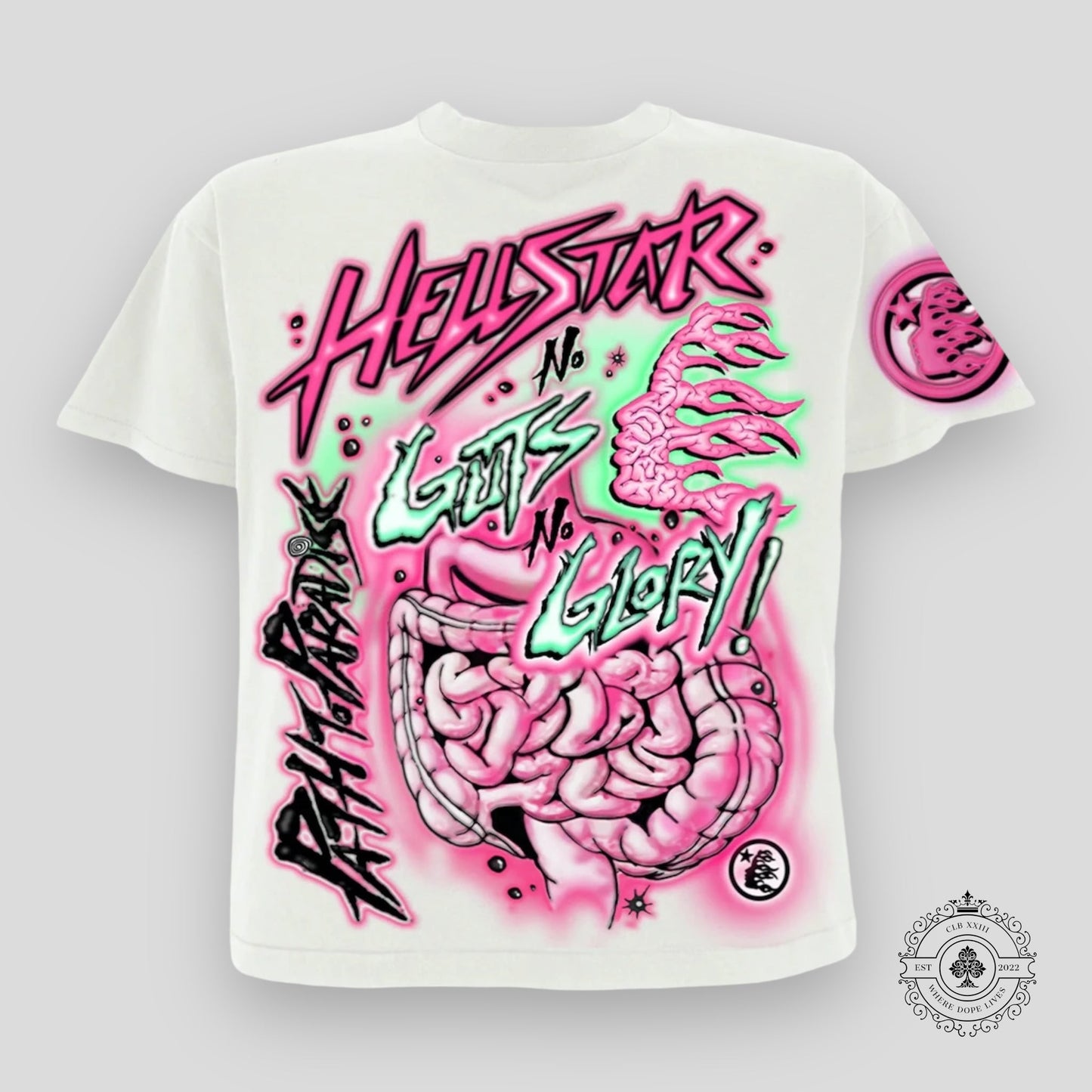 Hellstar No Guts No Glory T-Shirt in White