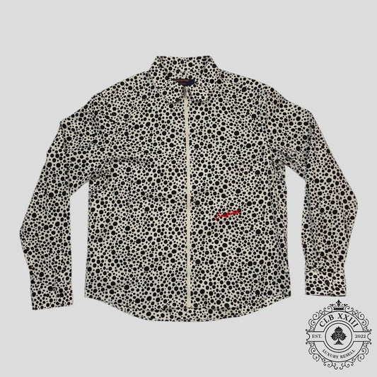 Louis Vuitton Infinity Dots Zipped Shirt in White
