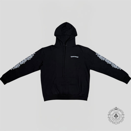 Chrome Hearts Eye Chart Dagger Hoodie in Black/Pink
