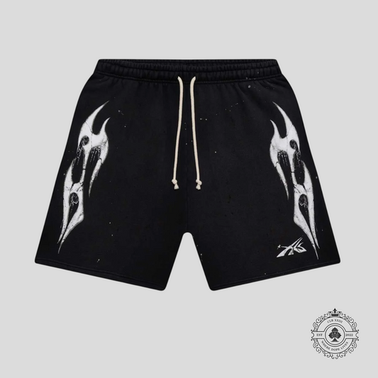 Hellstar Halloween Sport Logo Shorts in Black