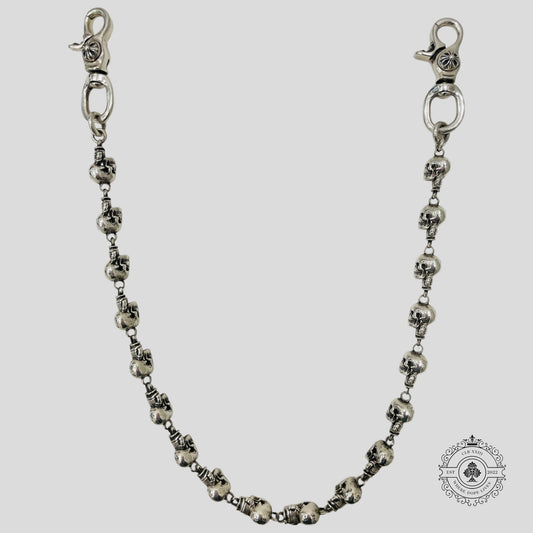 Chrome Hearts Delphino Foti Skull Wallet Chain