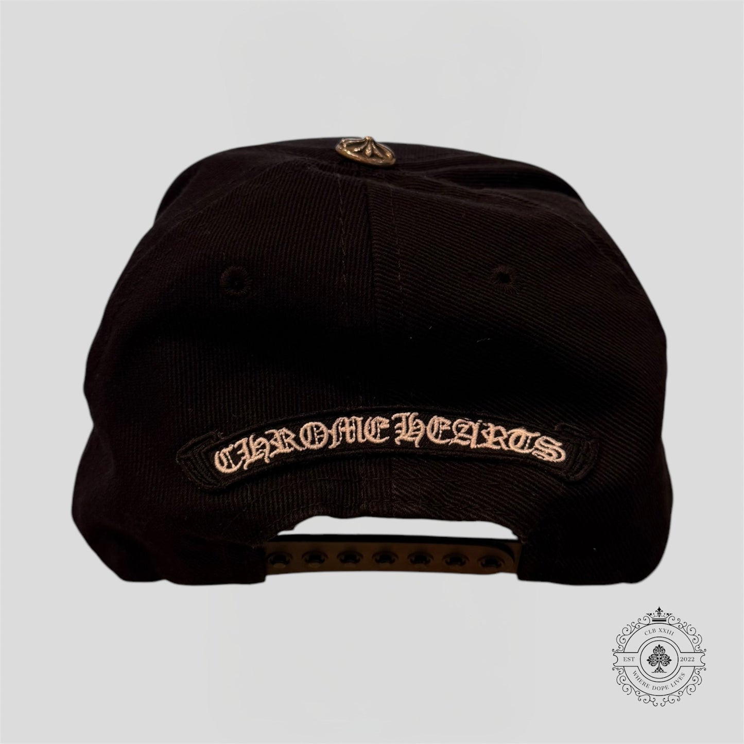 Chrome Hearts Vertical Logo Hat in Black