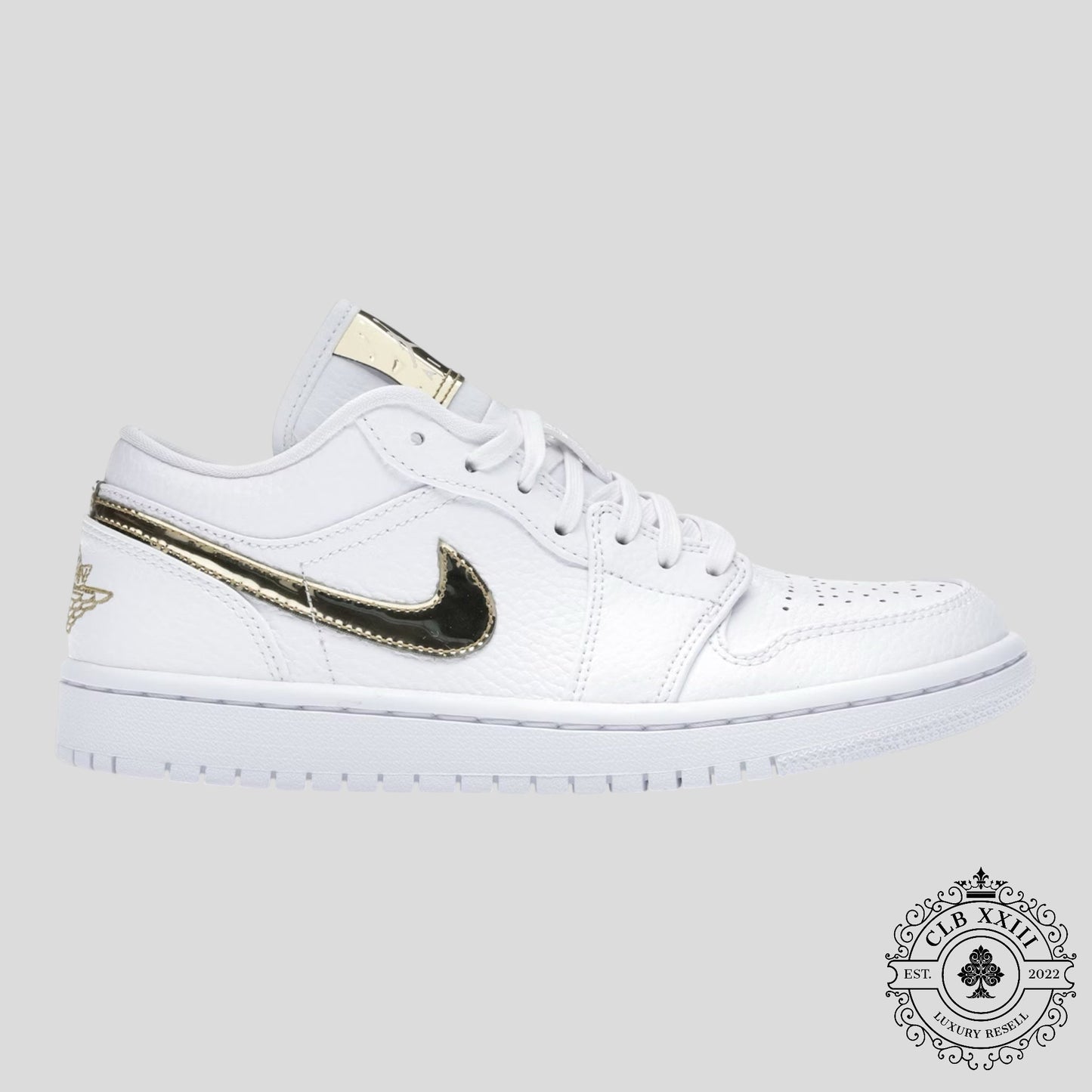 Air Jordan 1 Low White Metallic Gold (W)