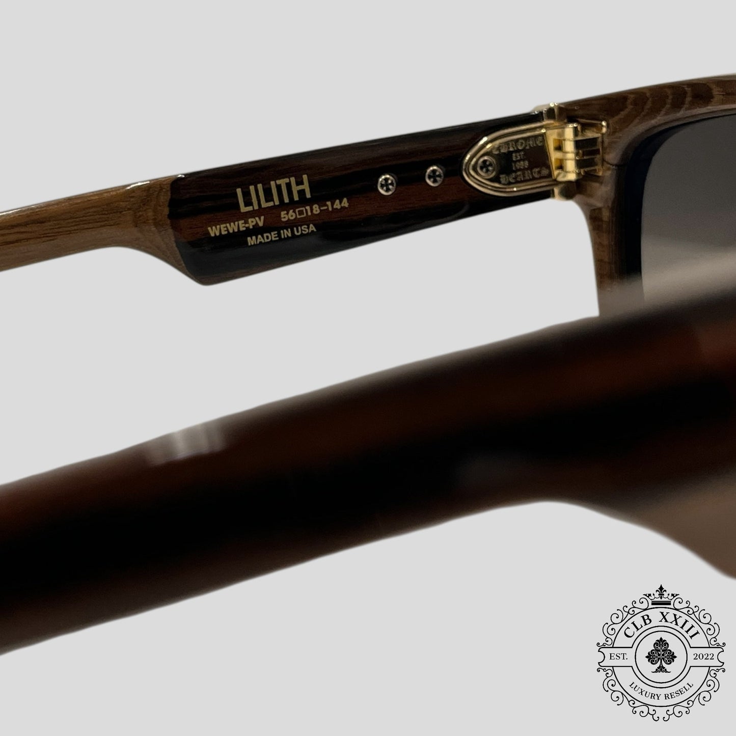 Chrome Hearts Lilith Wooden Framed Sunglasses