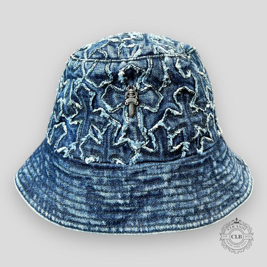 CHROME HEARTS DENIM BUCKET HAT