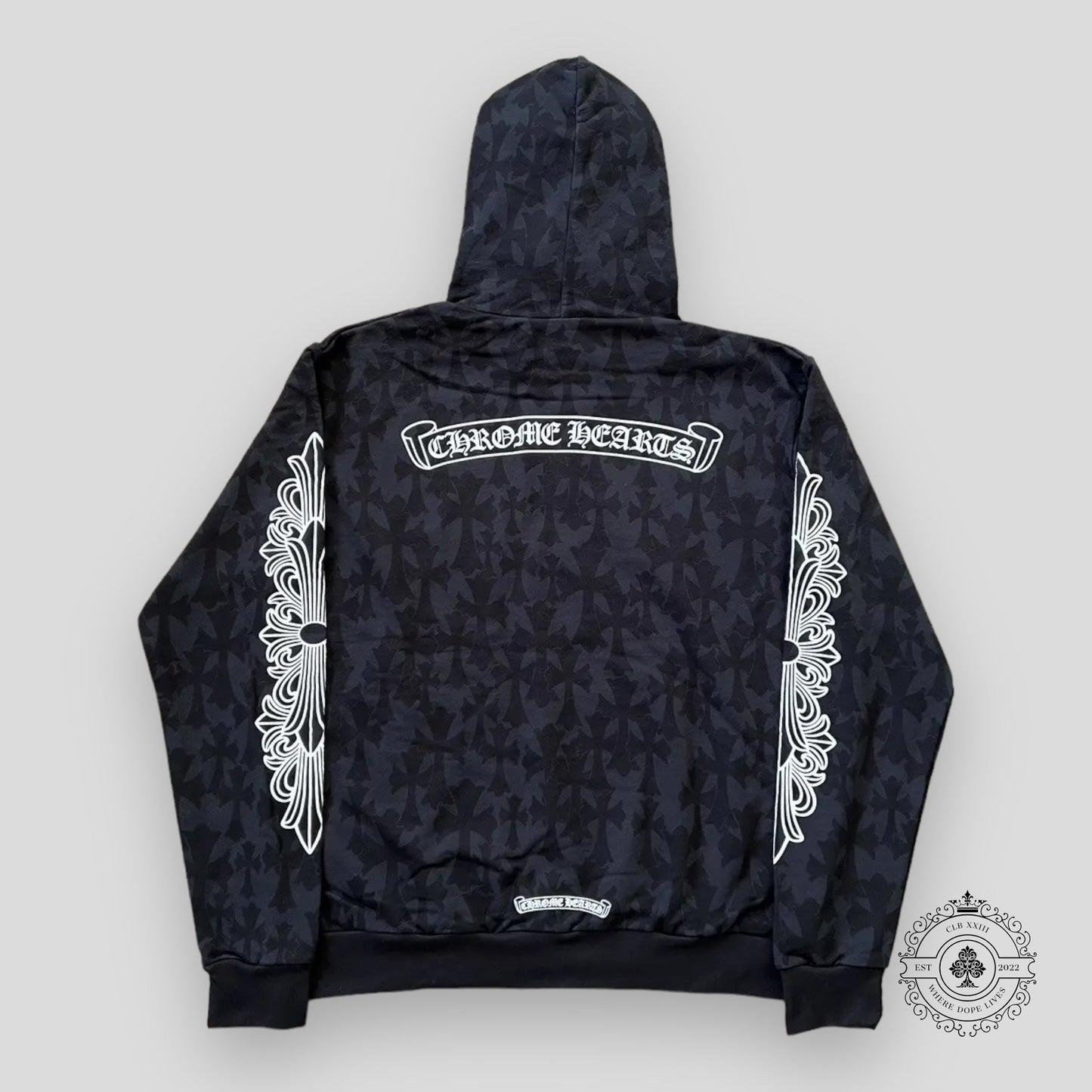 Chrome Hearts Cemetery Cross Pullover Hoodie