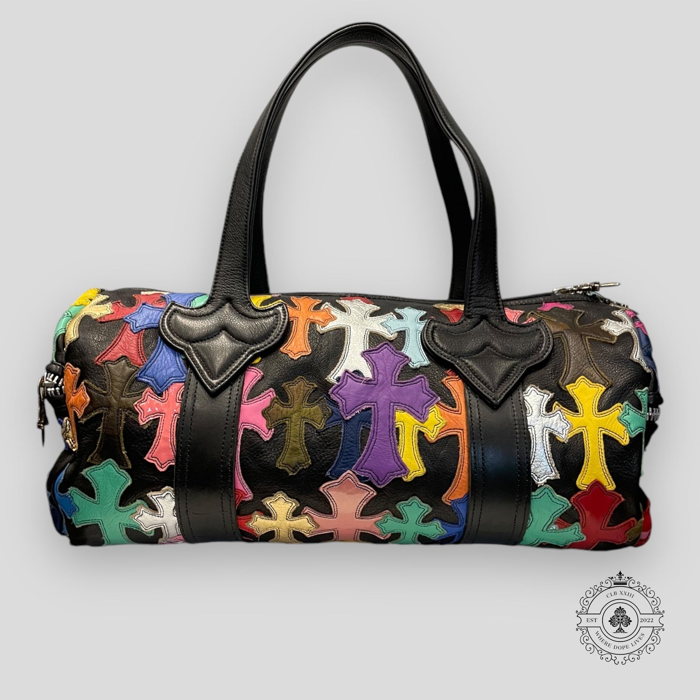 Chrome Hearts Multi Color Cross Patch Mini Duffle