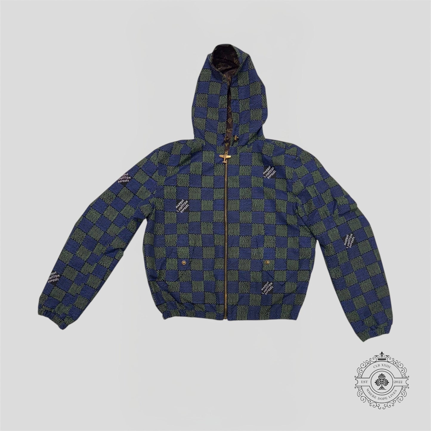 Louis Vuitton Heritage Damier Reversible Windbreaker in Brown