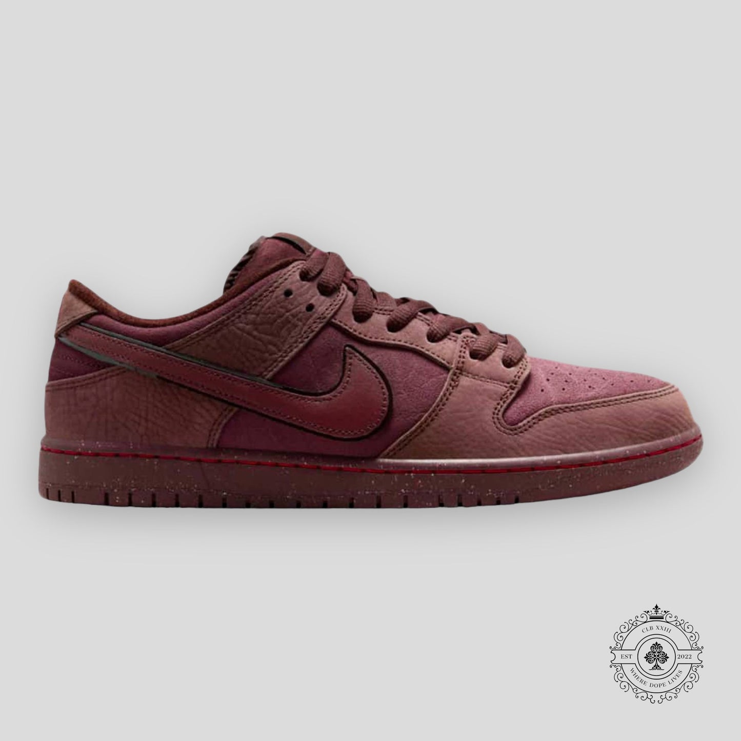 Nike SB Dunk Low City Of Love “Burgundy Crush”