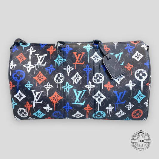 LOUIS VUITTON KEEPALL BANDOULIÈRE 50 - GRAFFITI MONOGRAM