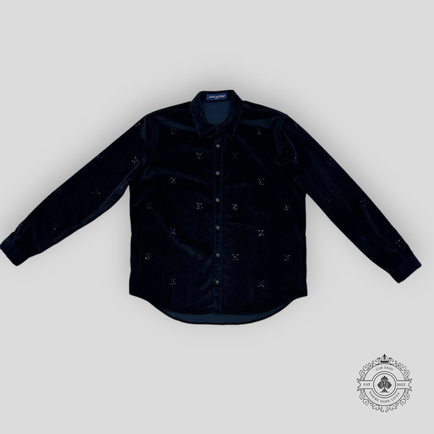 Louis Vuitton Button-Down Long-Sleeved Corduroy Shirt