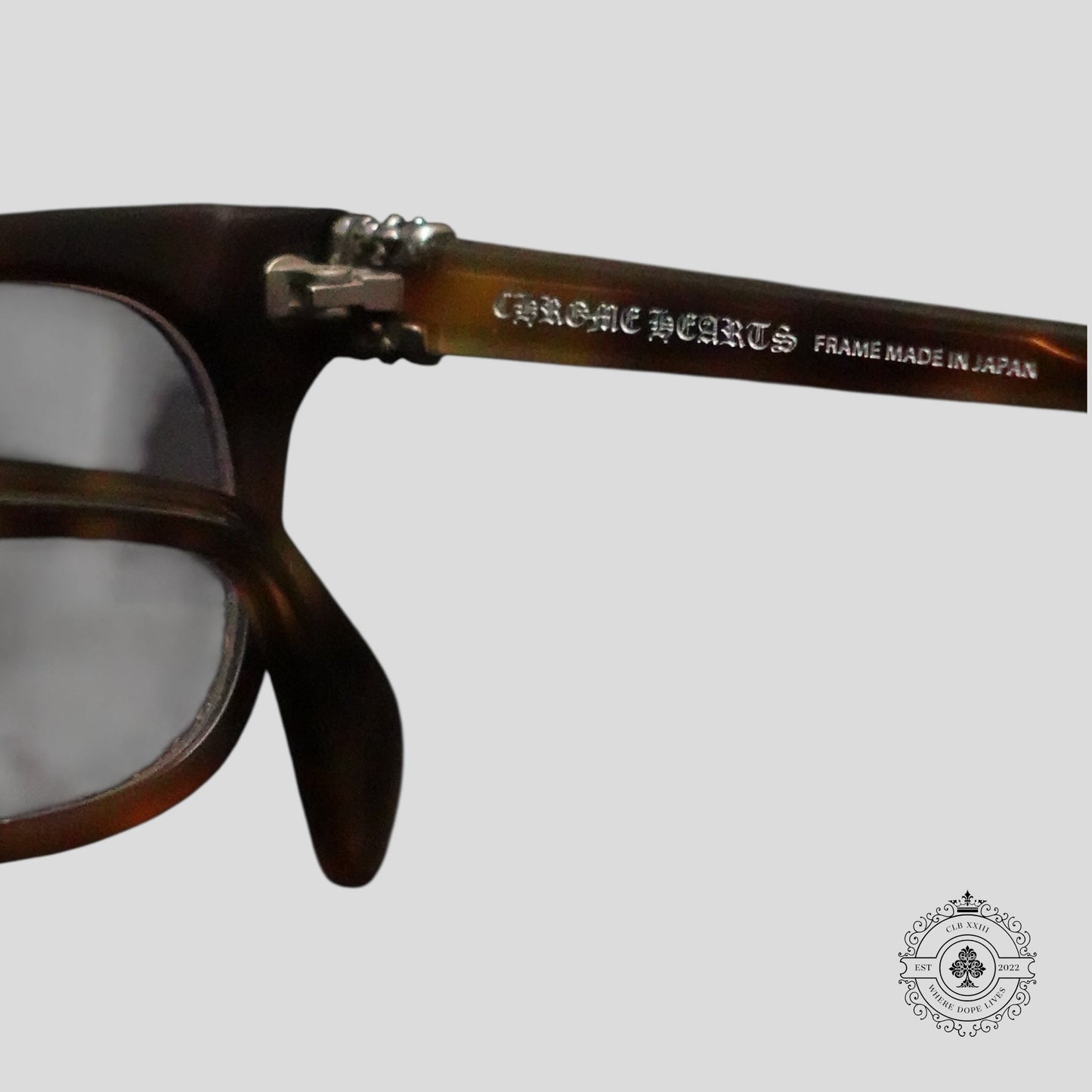 Chrome Hearts Instabutt Glasses in Tortoise Shell/Silver