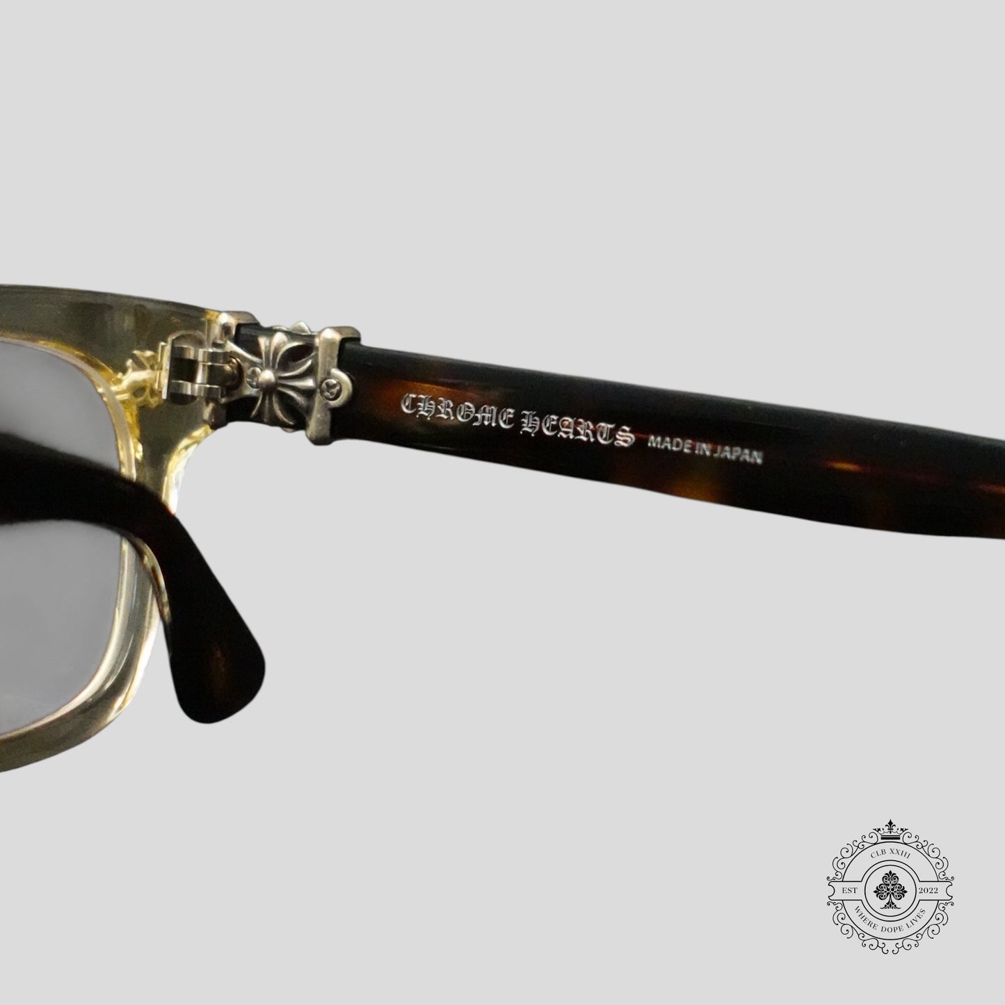 Chrome Hearts Vagilante Glasses in Tortoise Shell/Silver