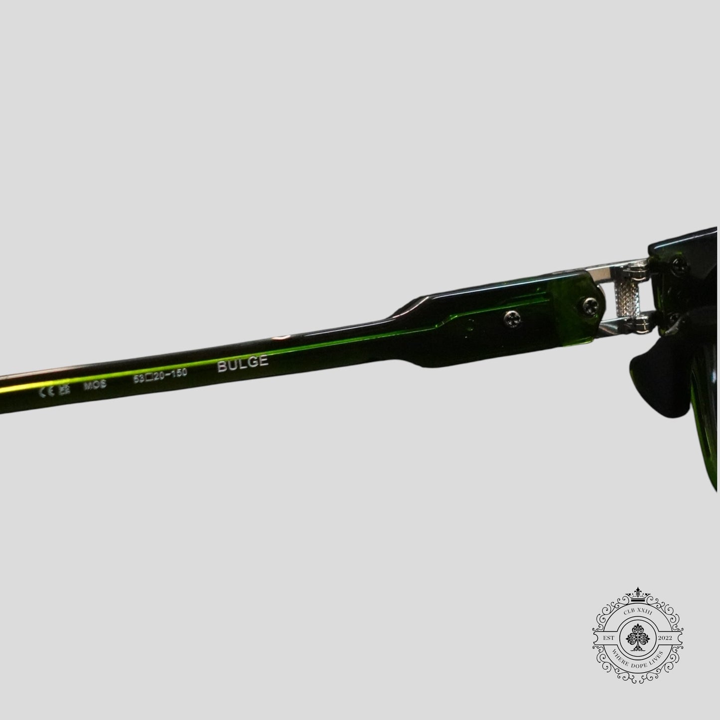 Chrome Hearts Bulge Glasses in Green/Silver