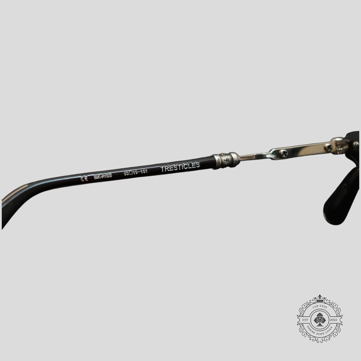 Chrome Hearts Tresticles Sunglasses in Black/Silver