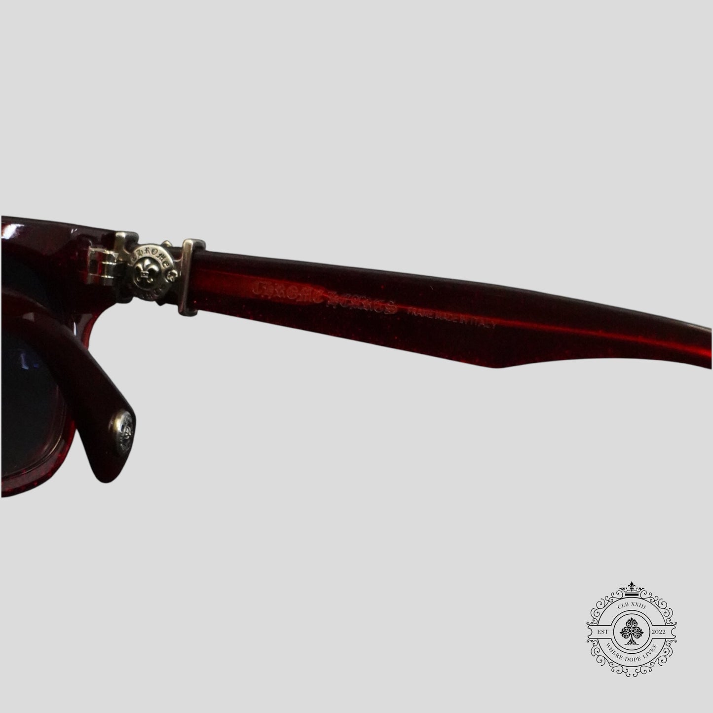 Chrome Hearts Gittin Any? Glasses in Red/Silver