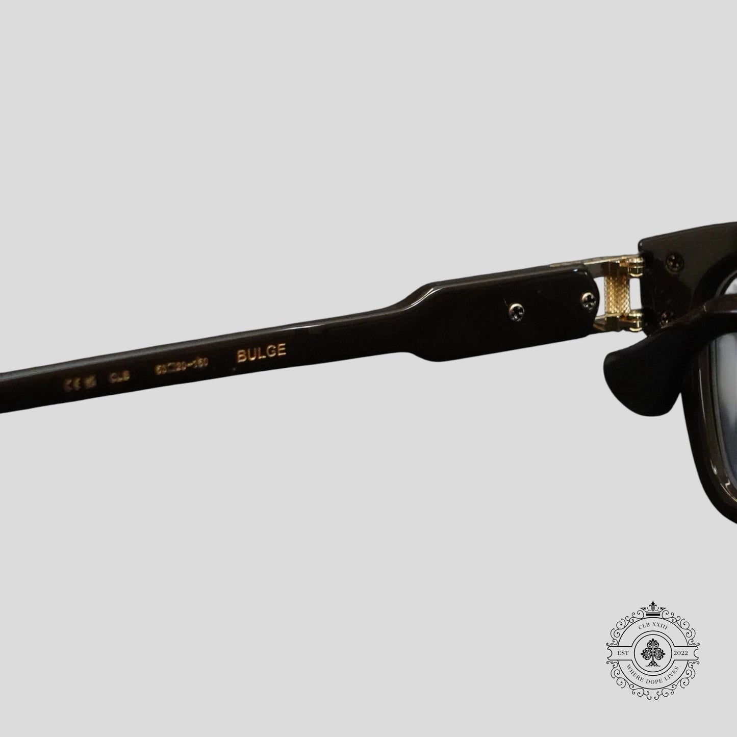 Chrome Hearts Bulge Glasses in Brown/Gold