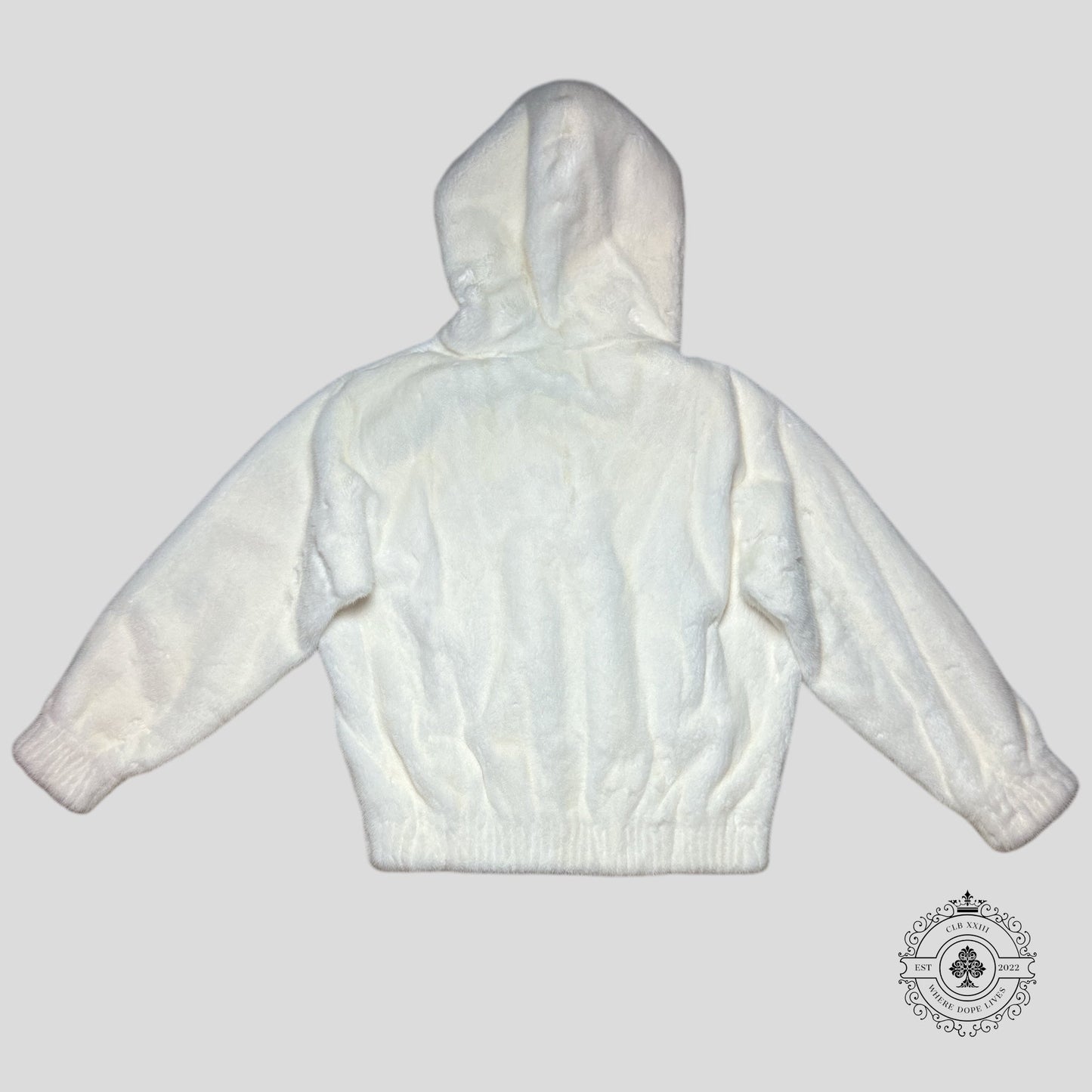 Louis Vuitton Mink Hoodie in White