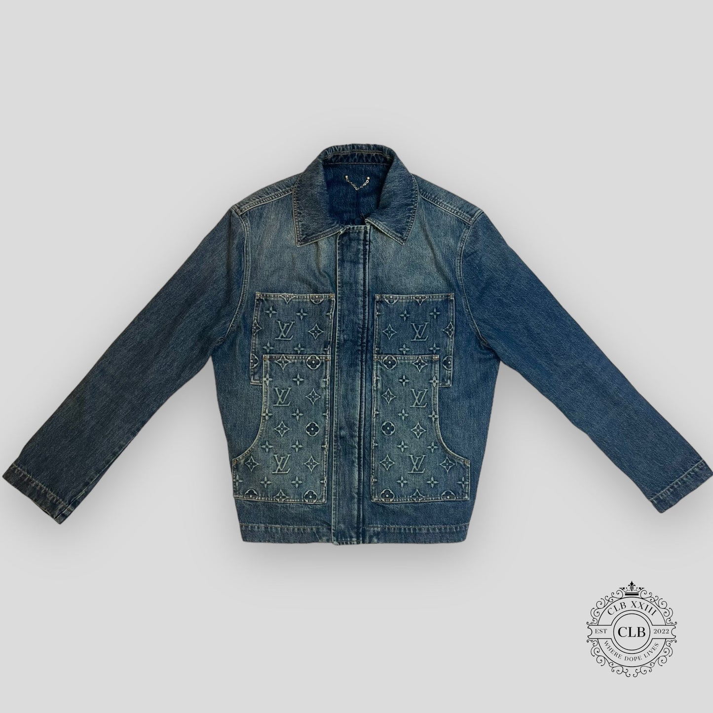 Louis Vuitton Monogram Denim Jacket in Indigo