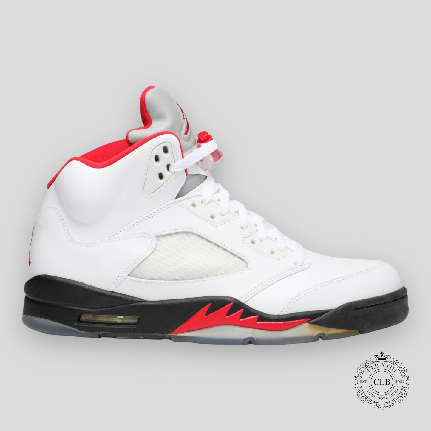 AIR JORDAN 5 RETRO "FIRE RED - SILVER TONGUE" 2013