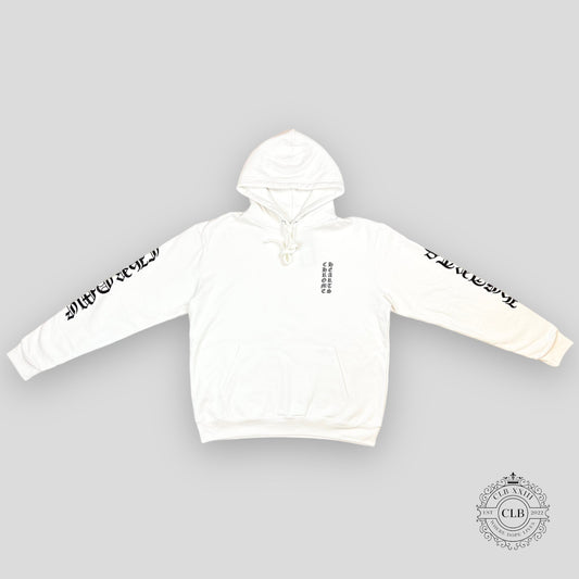 CHROME HEARTS LOGO HOODIE - WHITE