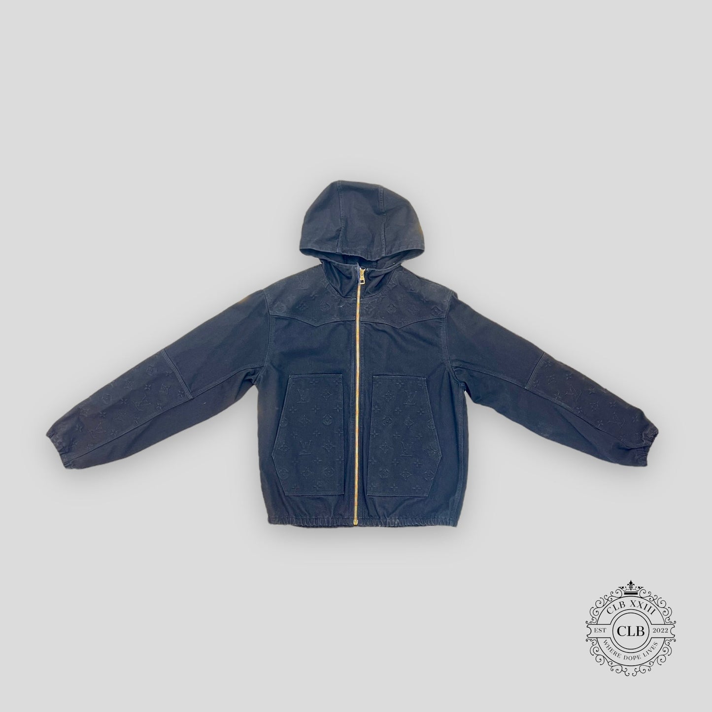 Louis Vuitton Hooded Workwear Jacket in Black