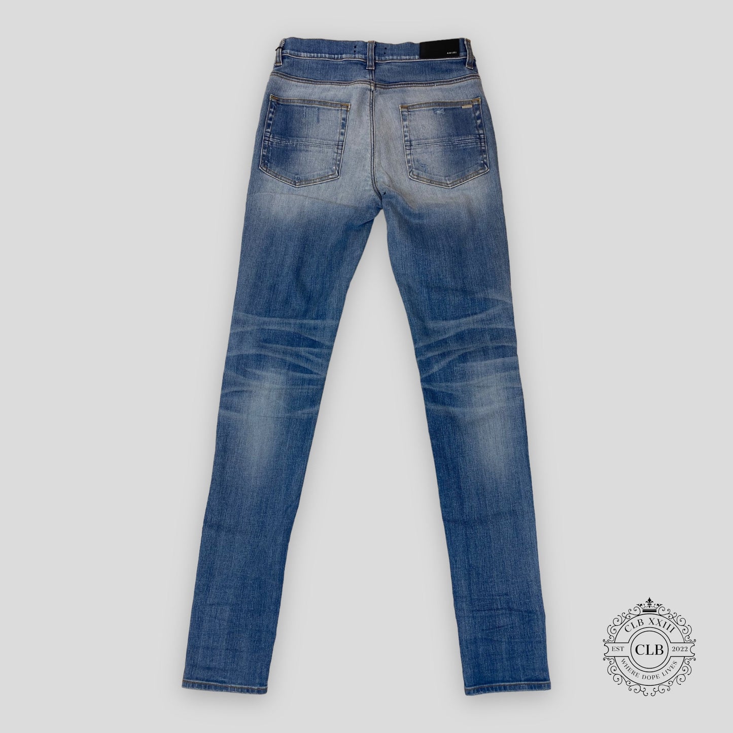 Amiri MX1 Aloha Jeans in 70's Indigo