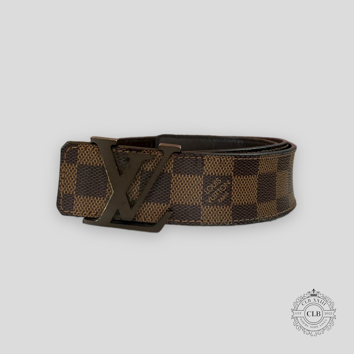LOUIS VUITTON DAMIER EBENE BELT